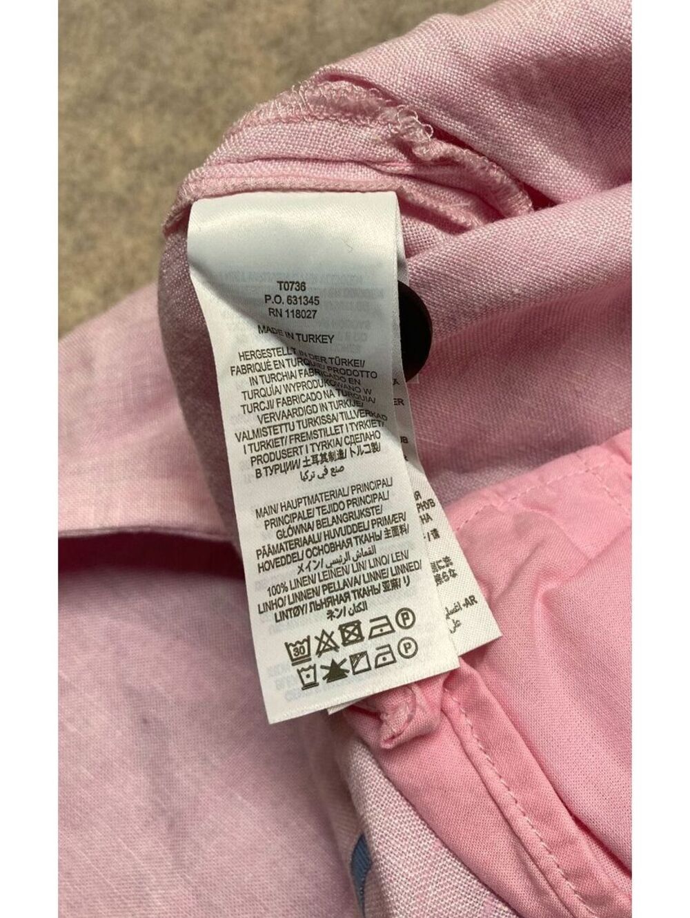 Boden Pink Linen Wide Leg Pants UK 16 / US 12L - Picture 5 of 9